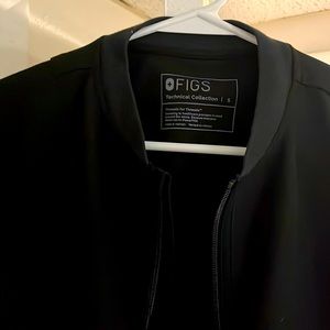 Black FIGs scrub jacket